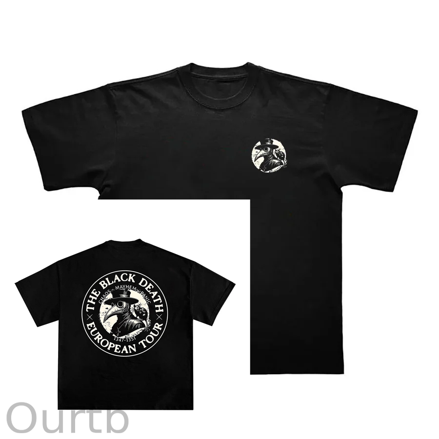 The Black Death European Tour Printed T-shirt