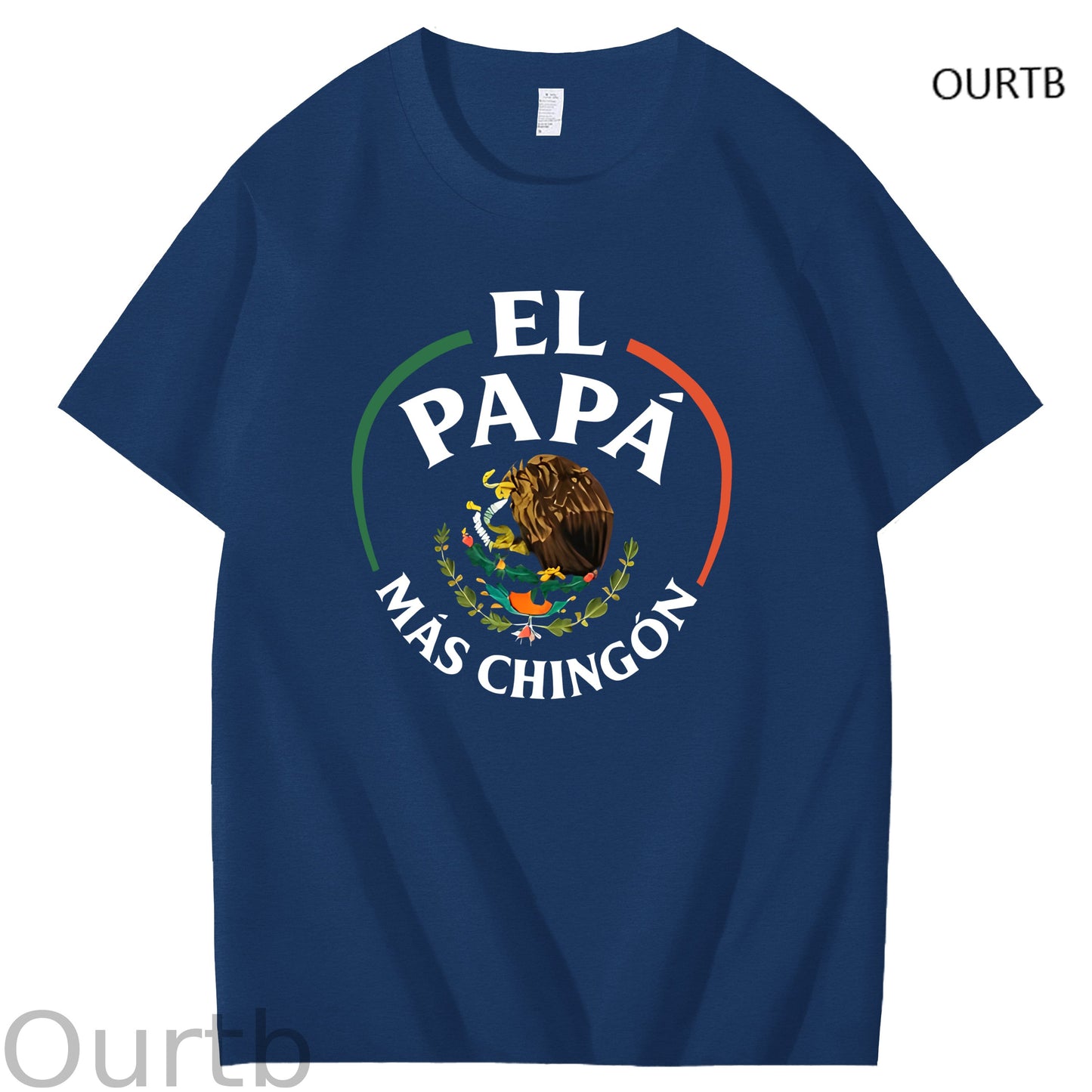 El Papa Mas Chingon Funny Art Pattern Print T-Shirt