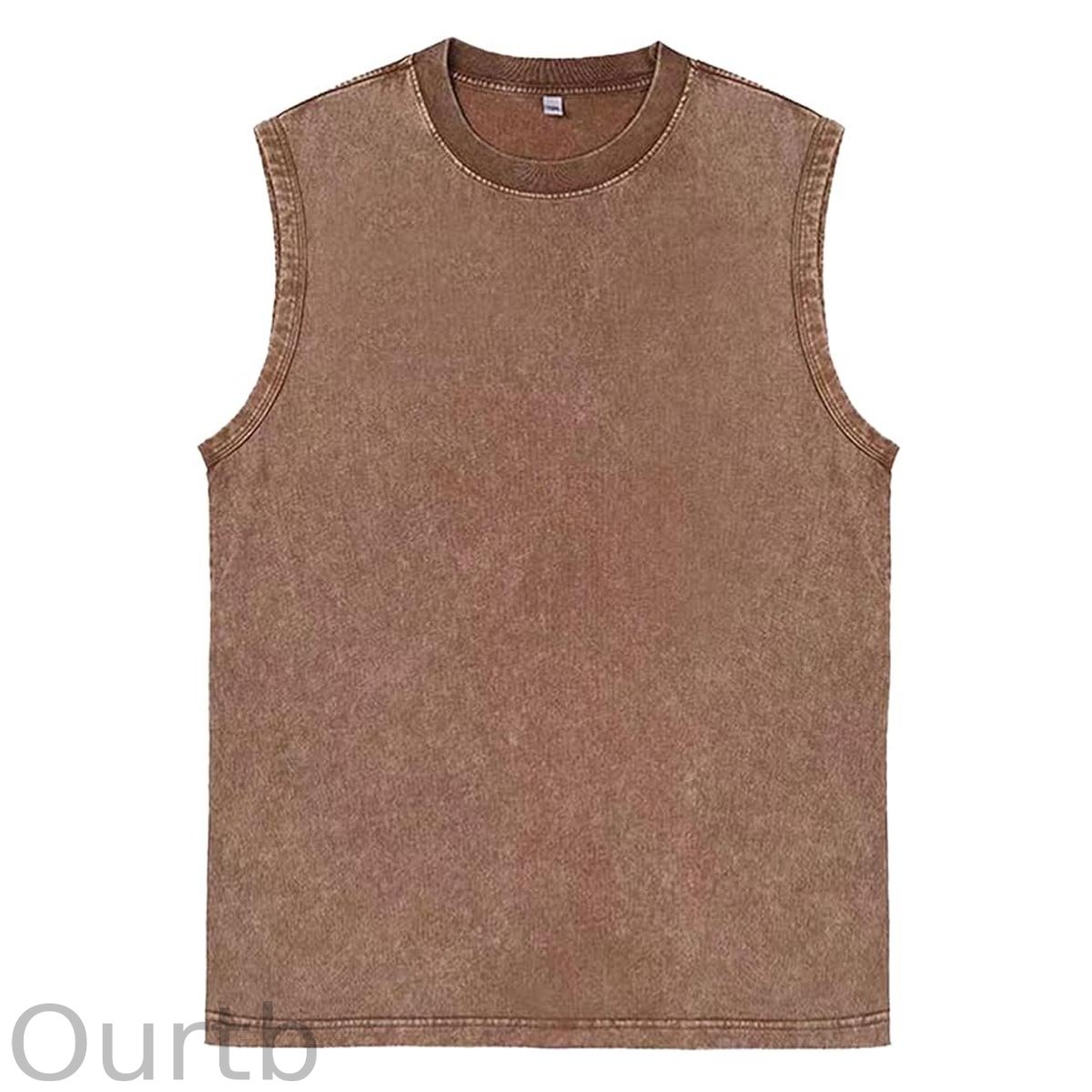 Mens Cotton Sleeveless Tank Tops Cut Off Muscle Gym T Shirts Running Beach Loose Fit Tees