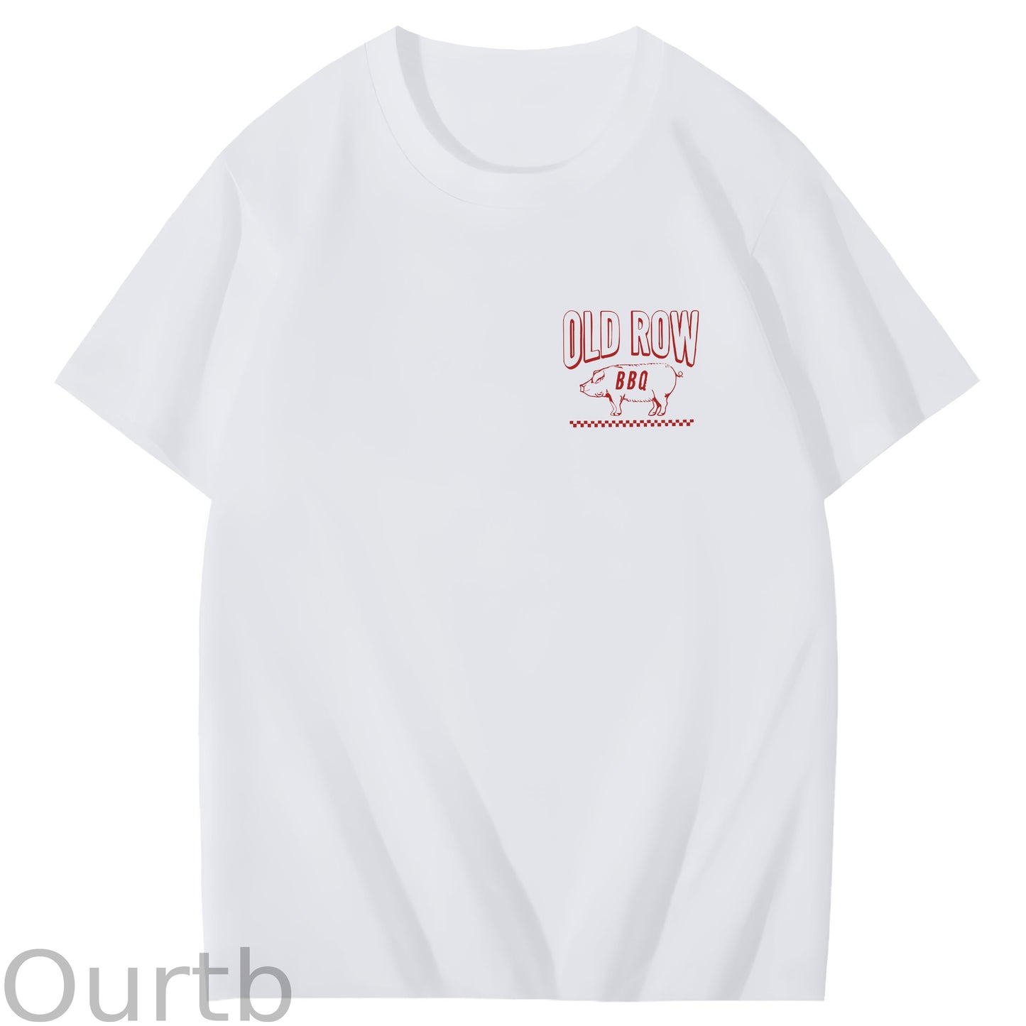 Old Row Smokin Meats And Clapping Cheeks Art Pattern Print T-Shirt