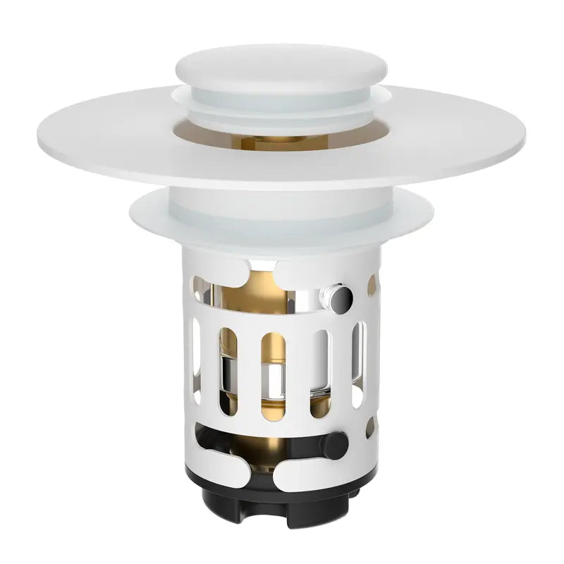 Hibbent Upgraded 3-in-1 Bathroom Sink Drain Strainer Bathroom Accessories Set