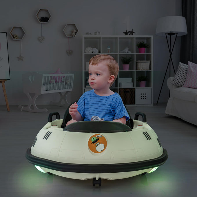 🚗 UFO Remote-Controlled Electric Bumper Car for Kids