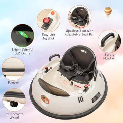 🚗 UFO Remote-Controlled Electric Bumper Car for Kids