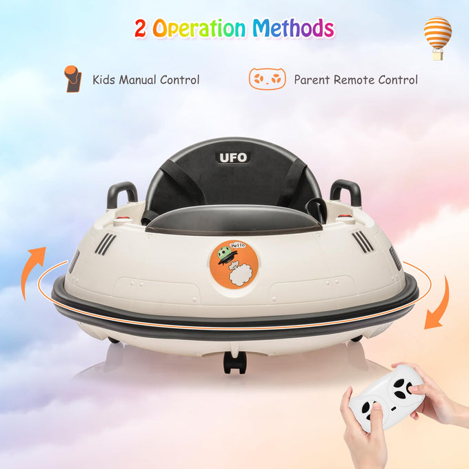 🚗 UFO Remote-Controlled Electric Bumper Car for Kids