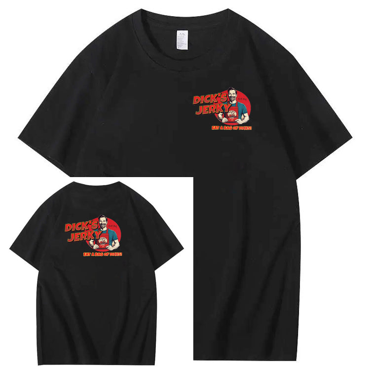 Dick’s Jerky Pattern Print Crew Neck T-Shirt