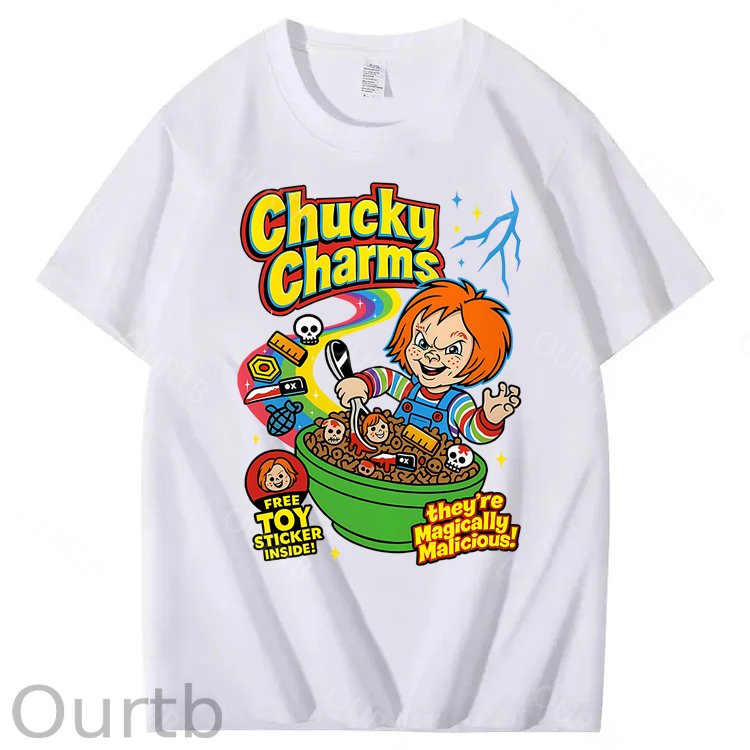 Chucky Charms Halloween 100% Cotton T-Shirt