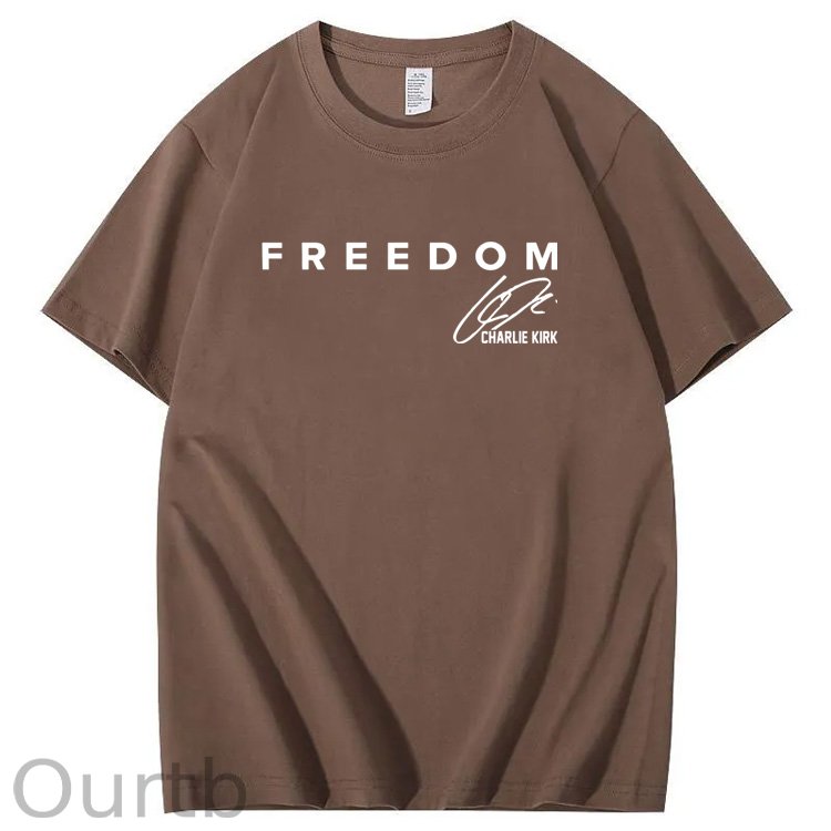 Freedom Pattern100% Cotton T-Shirt