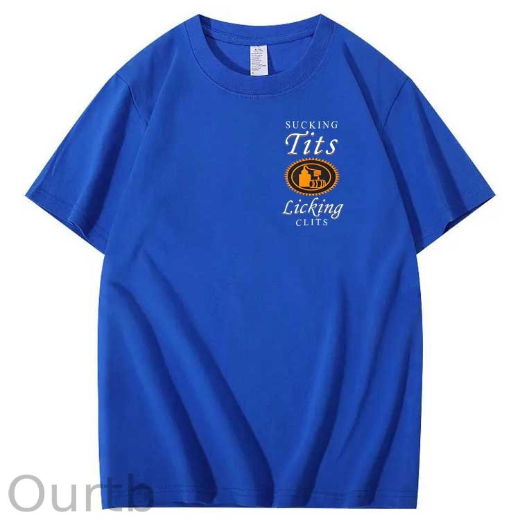 Sucking Tits Licking Clits  Pattern  Print 100%Cotton T-Shirt