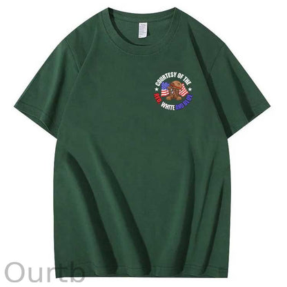 We'll Put A Boot In Your Ass  Pattern Print 100%Cotton T-Shirt