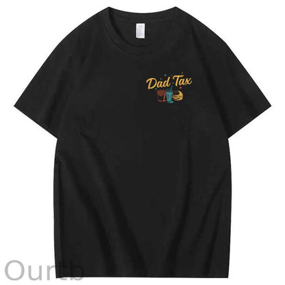 Official Dad Tax Pattern Print 100%Cotton T-Shirt