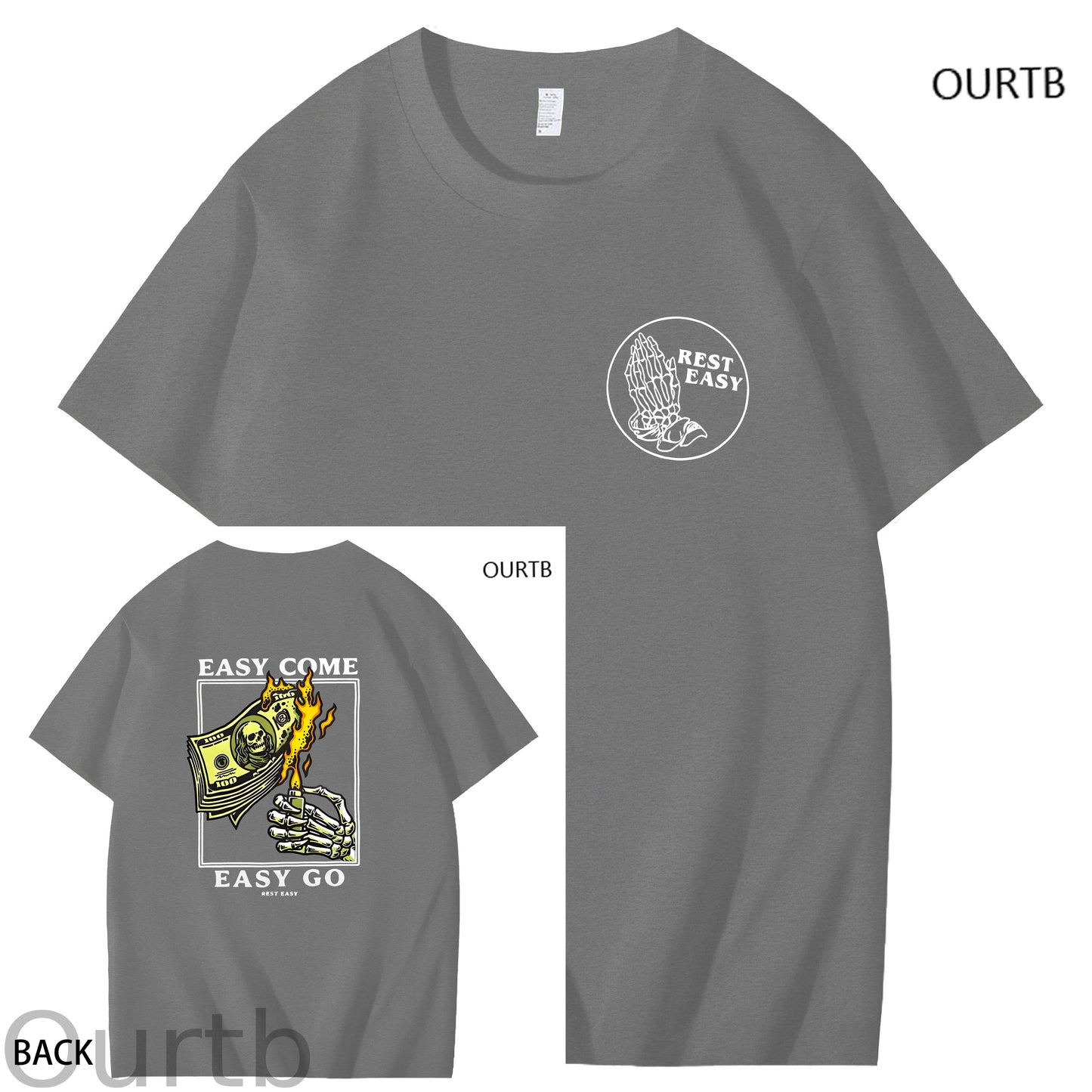 Easy Come Easy Go Art Pattern Print T-Shirt