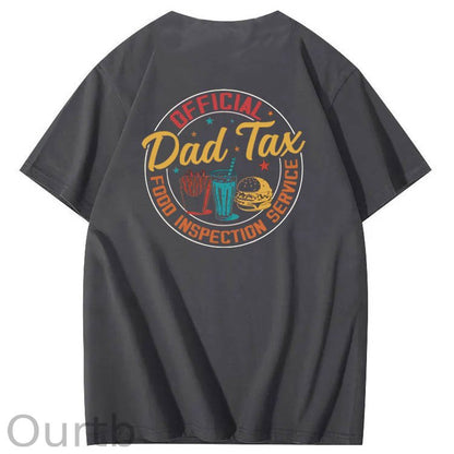Official Dad Tax Pattern Print 100%Cotton T-Shirt