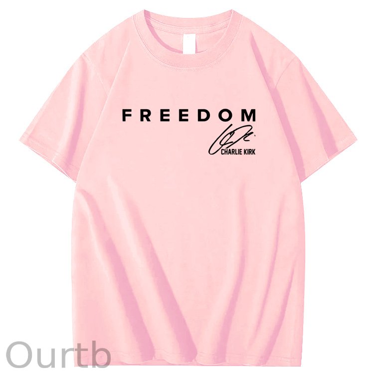 Freedom Pattern100% Cotton T-Shirt