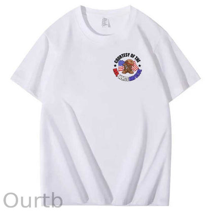 We'll Put A Boot In Your Ass  Pattern Print 100%Cotton T-Shirt