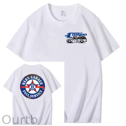 Dad's Garage Full Service If It's Broke We'll Fix It Printed Men's T-shirt