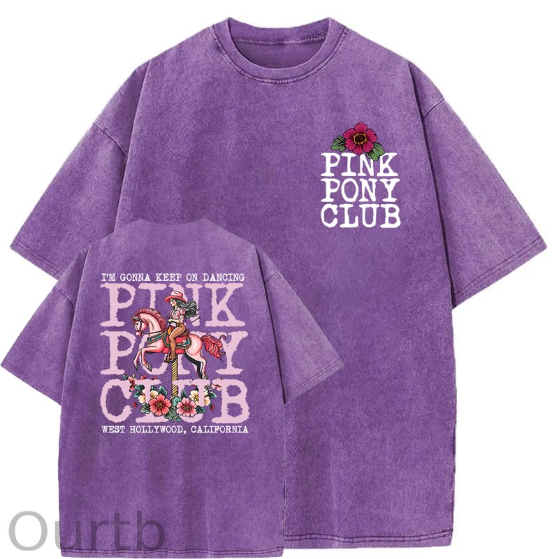 I'm Gonna Keep On Dacing Washed Cotton T-Shirt