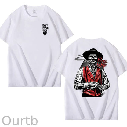 Say When Old West Death Dealers Collection Tombstone Ghost Town Zombie T-Shirt, Cowboy Shirt, Full Color, Full Size