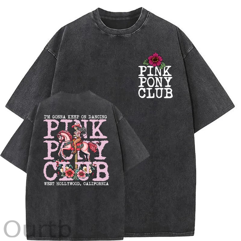 I'm Gonna Keep On Dacing Washed Cotton T-Shirt
