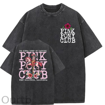 I'm Gonna Keep On Dacing Washed Cotton T-Shirt