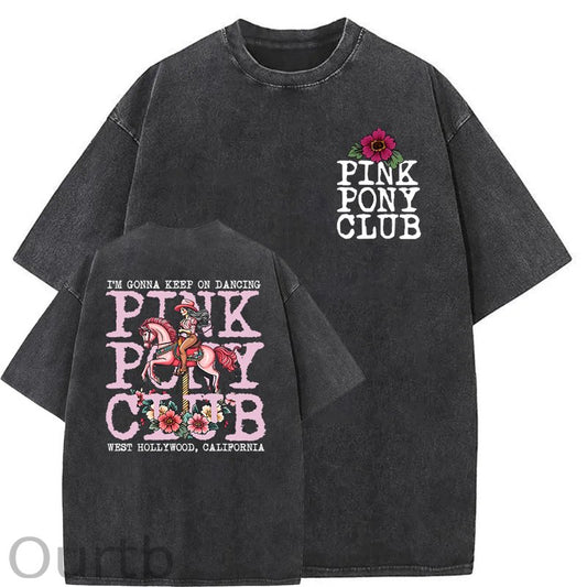 I'm Gonna Keep On Dacing Washed Cotton T-Shirt