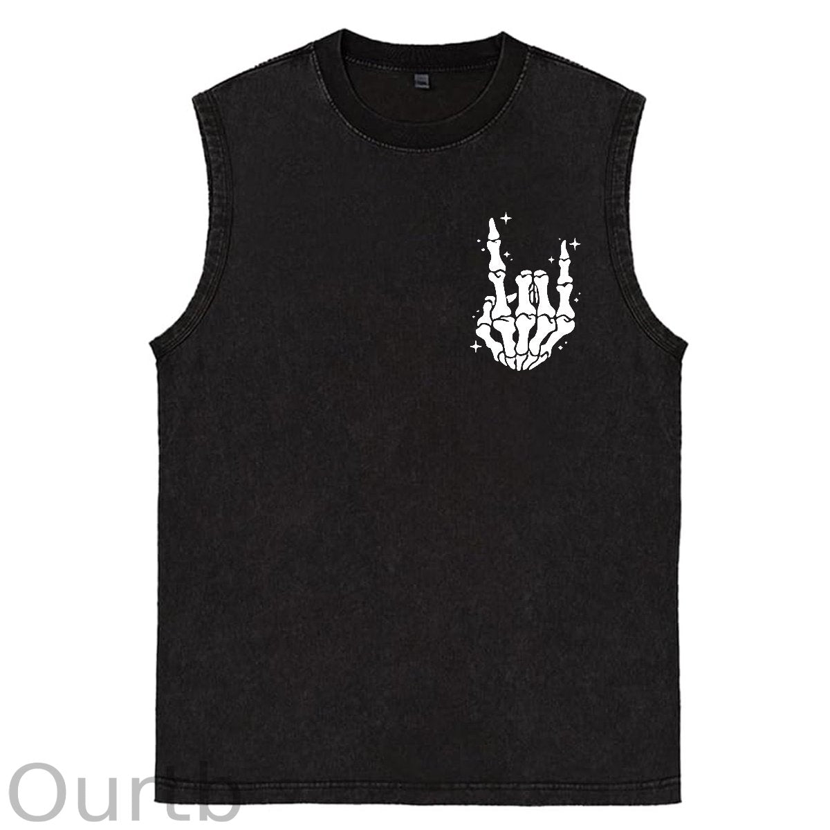 Just A Dad Who Always Came Back With The Milk Print Washed Cotton Sleeveless Tank Tops