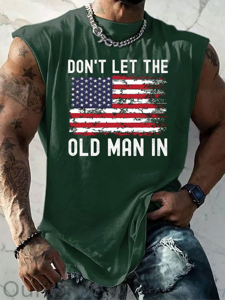 Don't Let The Old Man In  Pattern Print Vest