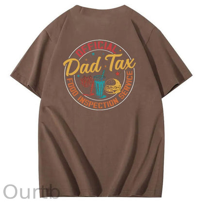 Official Dad Tax Pattern Print 100%Cotton T-Shirt
