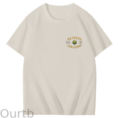 Haywood Since 1869 Jablowme Timber Co Art Pattern Print T-Shirt
