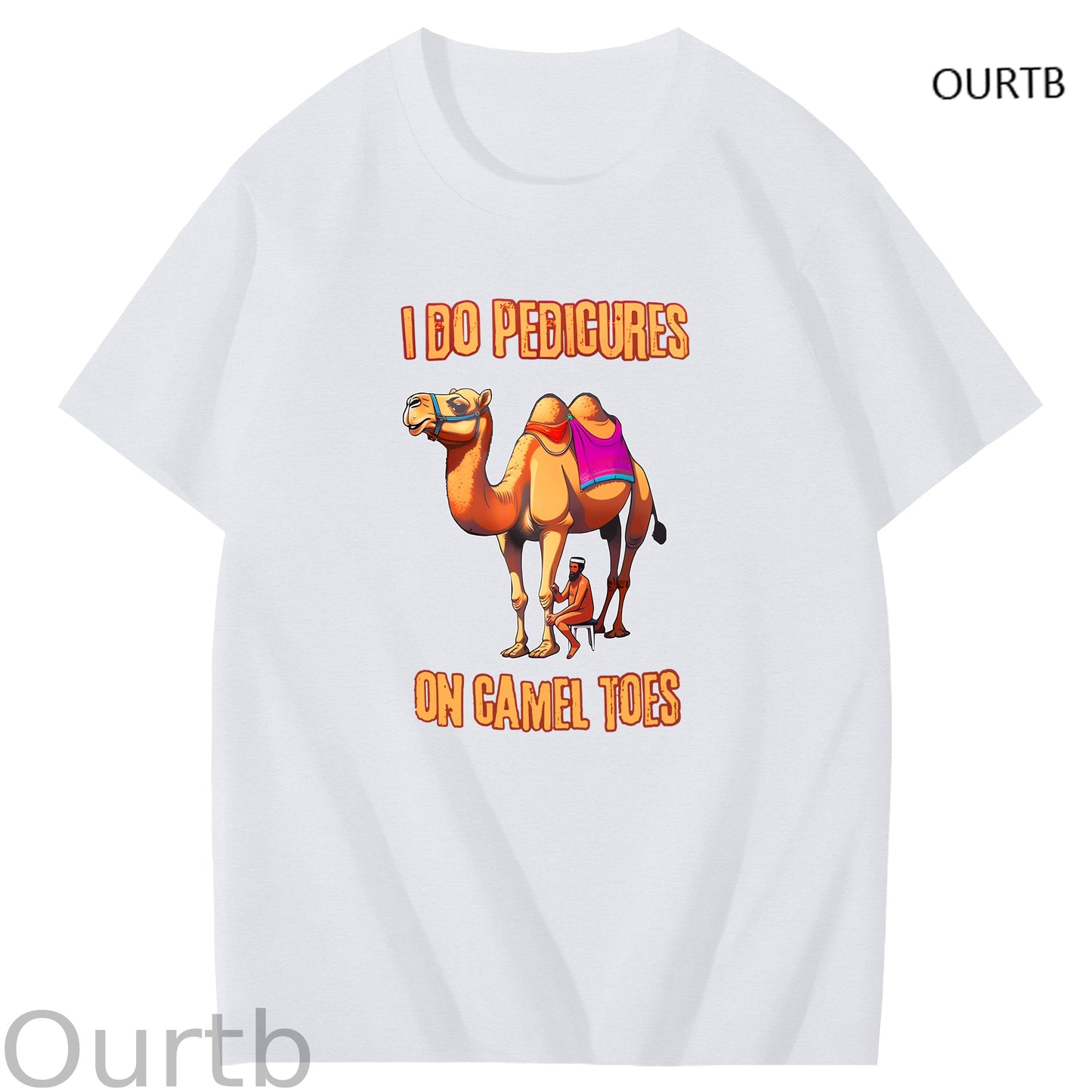 I Do Pedicures On Camel Tops Art Pattern Print T-Shirt