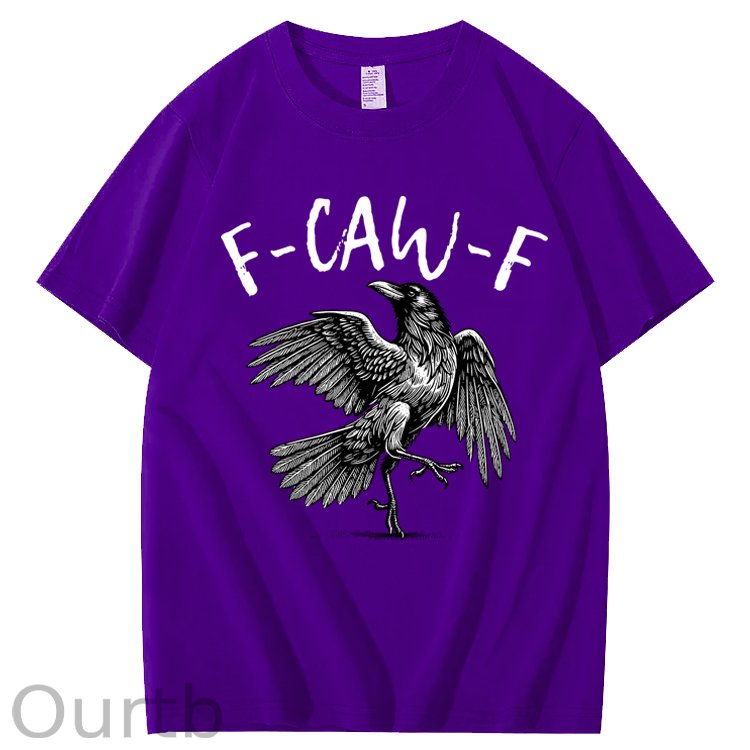 F-Caw-F Crow Raven 100% Cotton T-Shirt