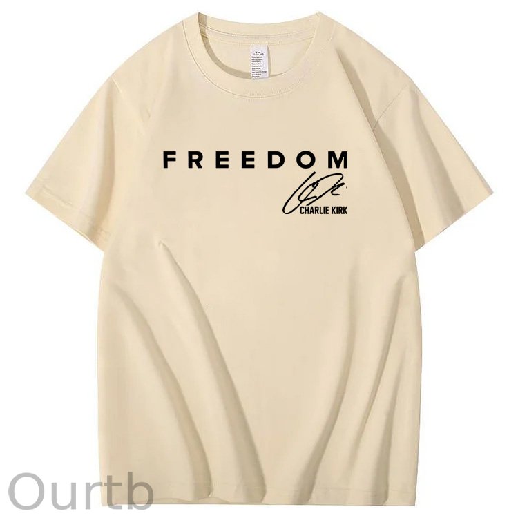 Freedom Pattern100% Cotton T-Shirt