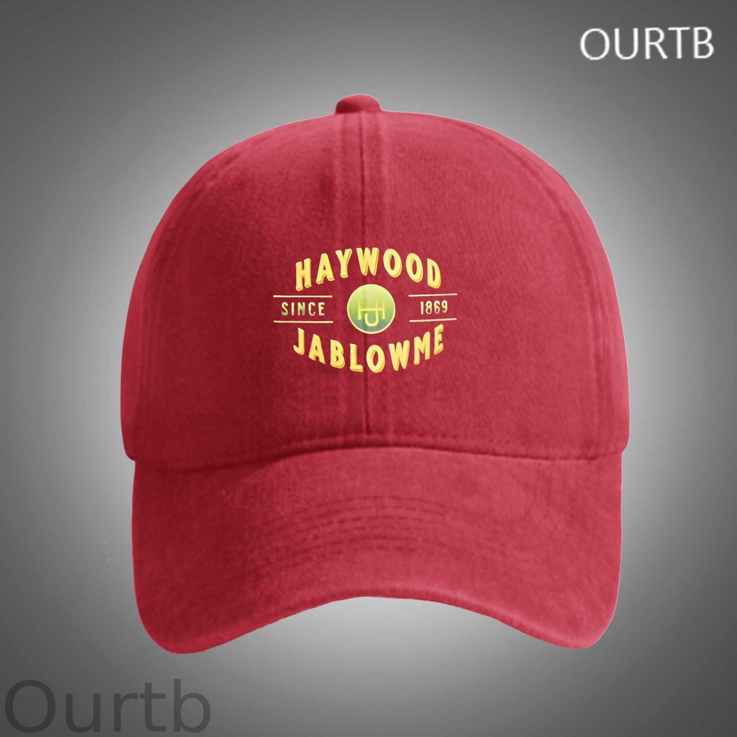 Haywood Jablowme Since 1869 Timber Co Funny Art Print Unisex Distressed Cotton Washed Art Print Hat