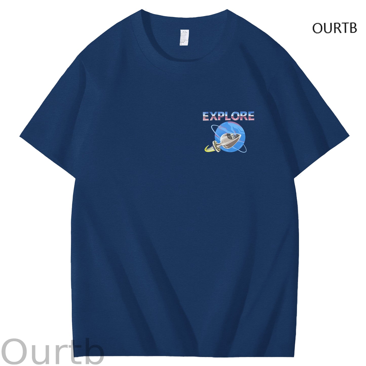 Explore Uranus Funny Adult Art Pattern Print T-Shirt