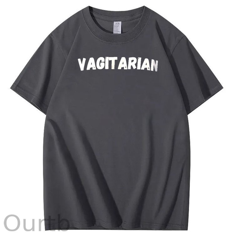 Vagitarian Pattern Print Crew Neck T-Shirt