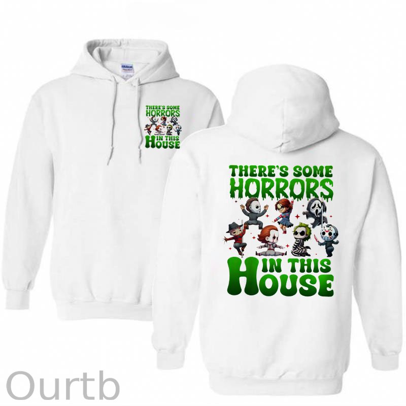 Halloween There Some Horrors In This House Pattern 100% 300g Cotton Classic Hoodie