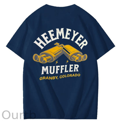 Heemeyer Muffler Granby Colorado Art Pattern Print T-Shirt