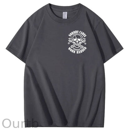 No One Owns You Shit Work Hard  Pattern Print 100%Cotton T-Shirt