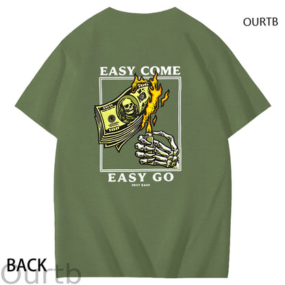 Easy Come Easy Go Art Pattern Print T-Shirt