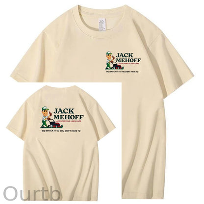 We Whack It So You Don't Have To  Pattern  Print 100%Cotton T-Shirt