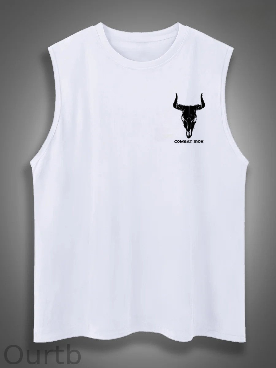 If Genders Confuse You Go Milk A Bull Print Cotton Sleeveless Tank Tops