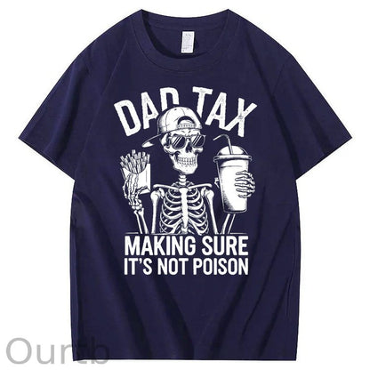 Cool Dad Tax Pattern Print 100%Cotton T-Shirt