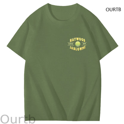 Haywood Since 1869 Jablowme Timber Co Art Pattern Print T-Shirt