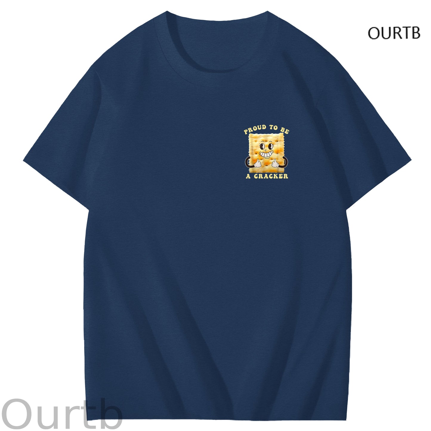 Proud To Be A Cracker Funny Adult Art Pattern Print T-Shirt