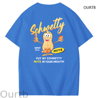 Schwetty Put My Schwetty Nuts In Your Mouth Art Pattern Print T-Shirt