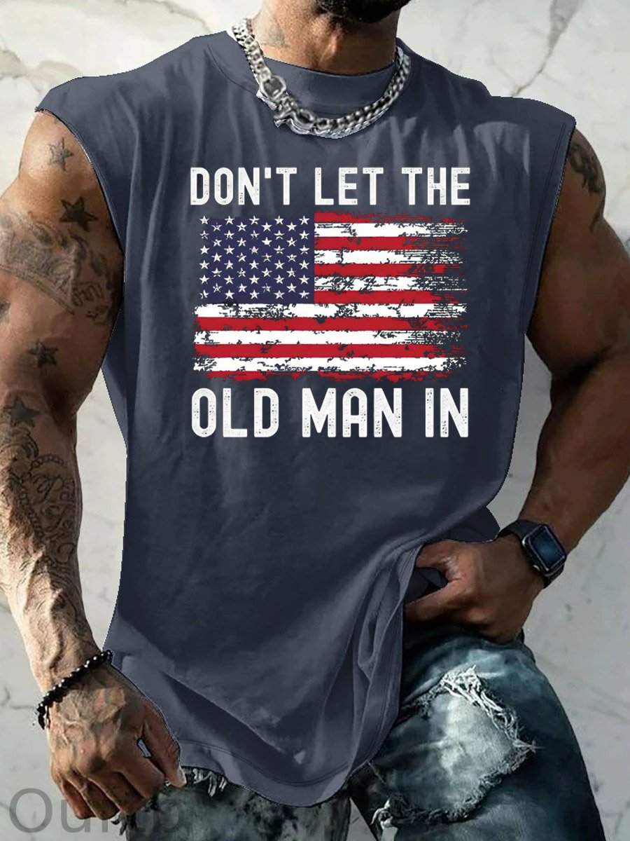 Don't Let The Old Man In  Pattern Print Vest