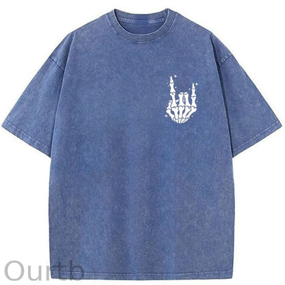 Just A Dad Who Always Came Back With The Milk Washed T-Shirt