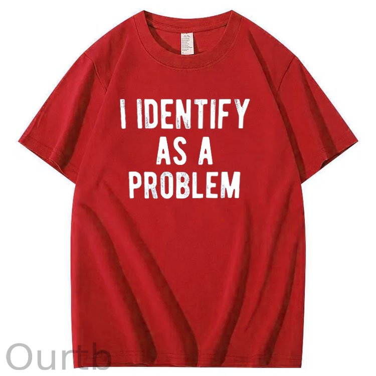I Identify As A Problem Pattern100% Cotton T-Shirt