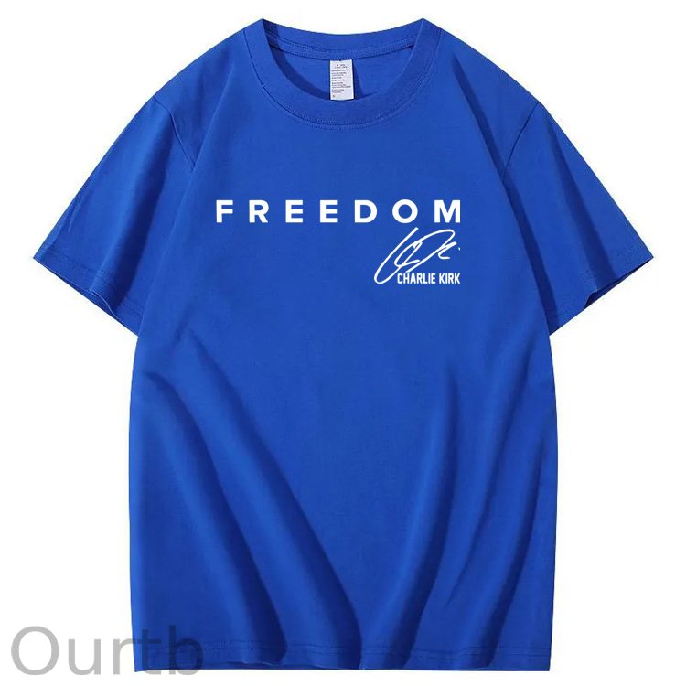 Freedom Pattern100% Cotton T-Shirt