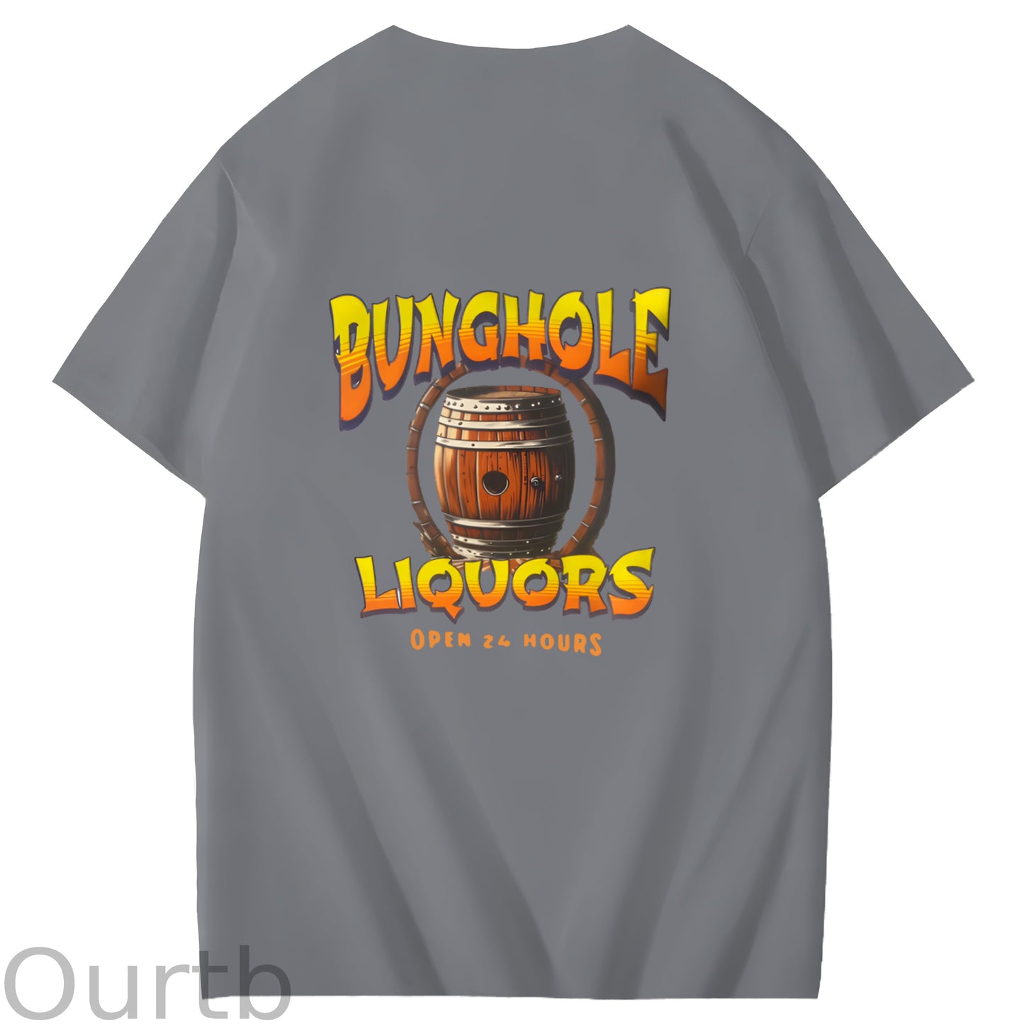 Big Johnson's Fequila Art Pattern Print T-Shirt