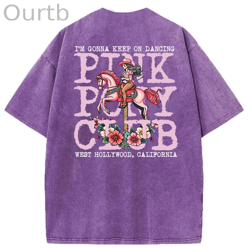 I'm Gonna Keep On Dacing Washed Cotton T-Shirt